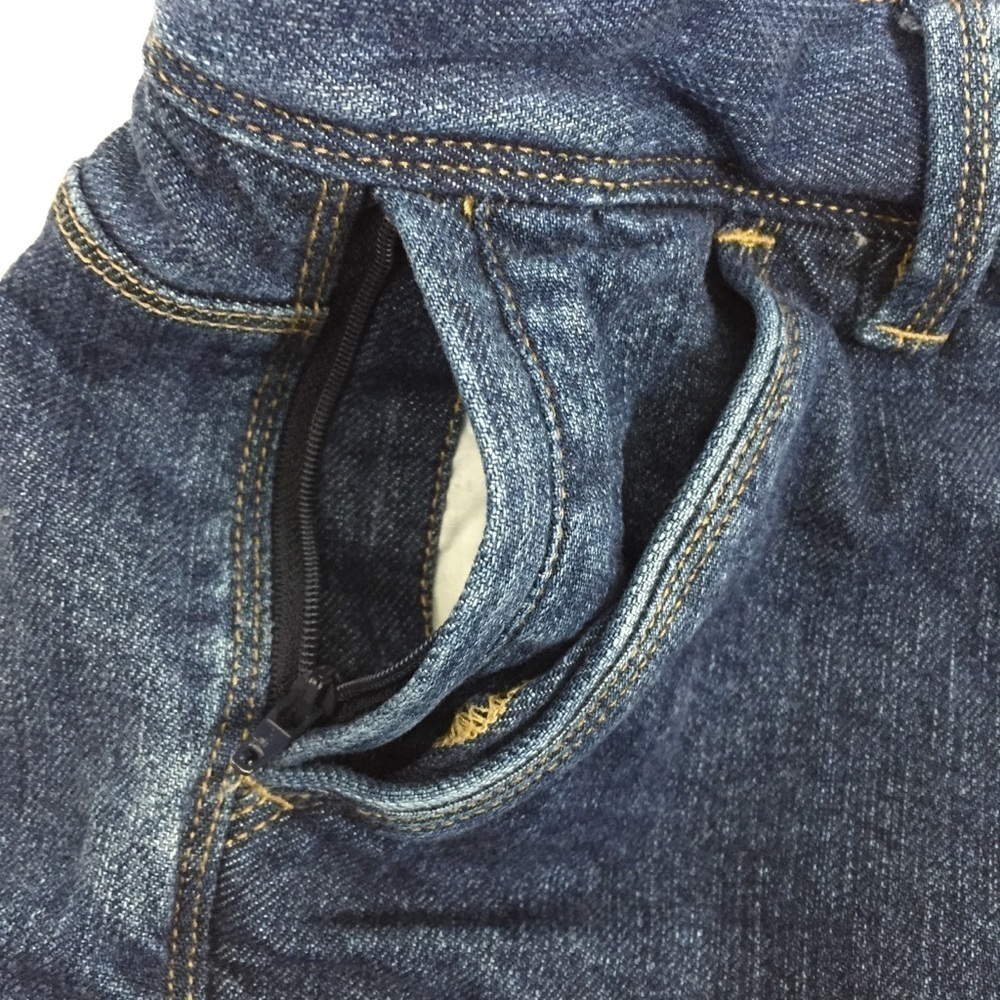 Lands End Lined Jeans Sz 16P Multiple Pockets Hiking Camping Outdoor Pants - Picture 4 of 12